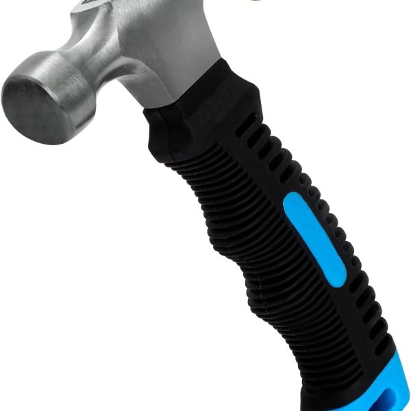 Claw Hammer Small Hammer 8oz Camping Hammer Comfortable Hammers Tools Stubby Hammer with Anti-Slip Handle for Women DIY Craft Industry Indoor Outdoor Using